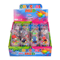 Pack of 2 Crystal Mud Slime Toy Jars