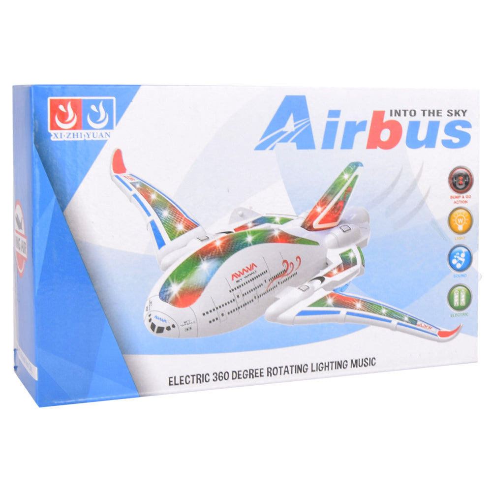 Electric 360 Degree Rotating Lighting Airbus Toy