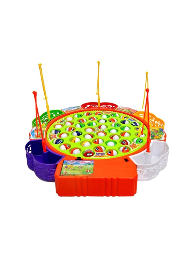 Colourful Fishing Toy Set With Rotating Fish and Sweet Melodies