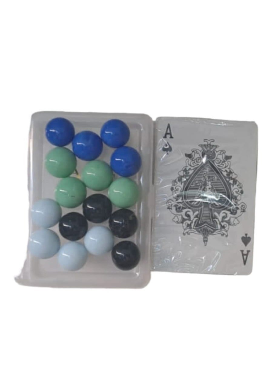 Durable And Strong Jackaro 6 Person Card Game Consisting Of 16 Marble Stones