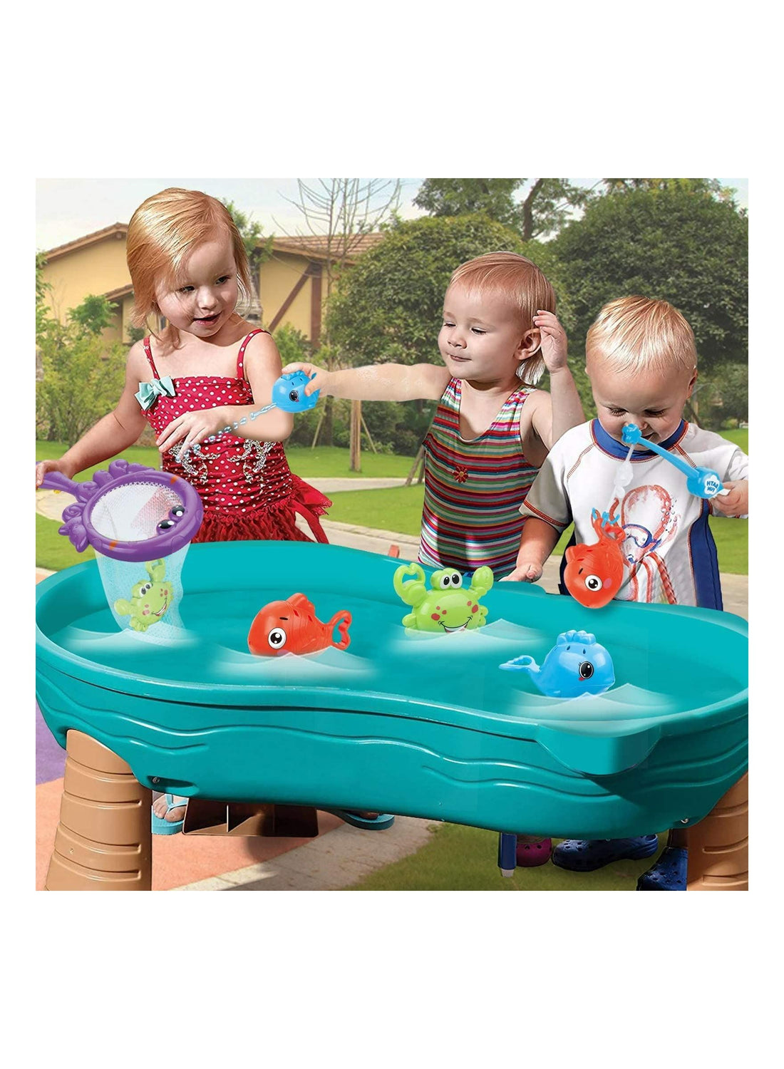 Toddler Bath Toys, Fishing Games With Fish Net