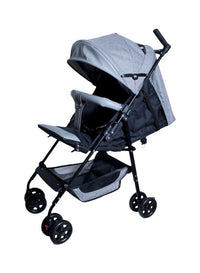 Lightweight Foldable Baby Stroller High Grade Material Handle Grey