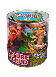 54-Piece Jungle Animals Figure Toys Set  Multicolored