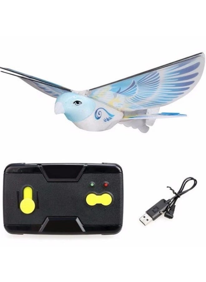 Remote control flying bird with flapping wings