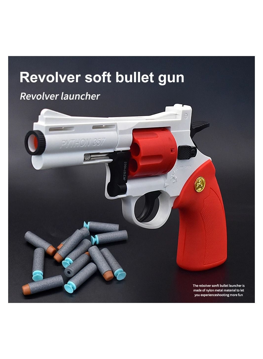 Gun Revolver Soft Bullet Gun Airsoft Pistol Gun Toy Assorted Mix Color