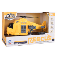 Rescue Helicopter Toy with Lights and Sound – 1:20 Scale