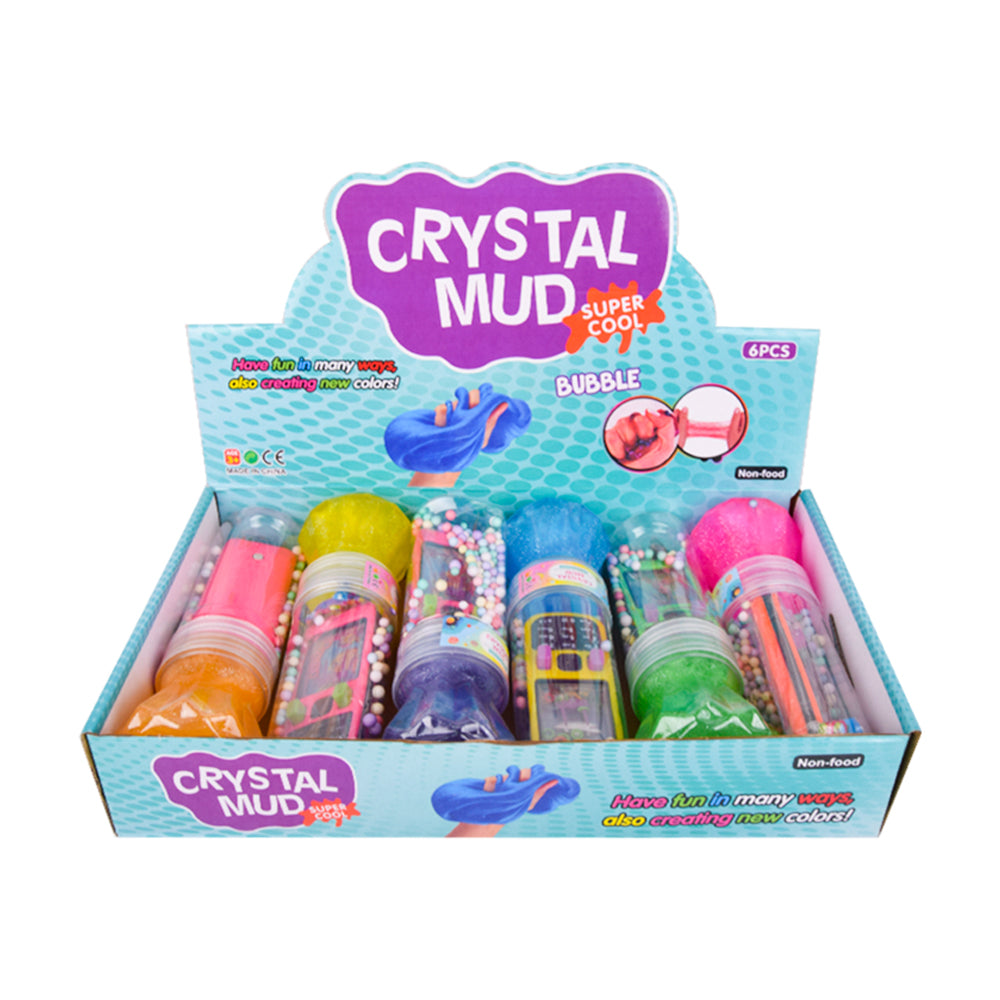 Pack of 2 Crystal Mud Slime Water Game Jars