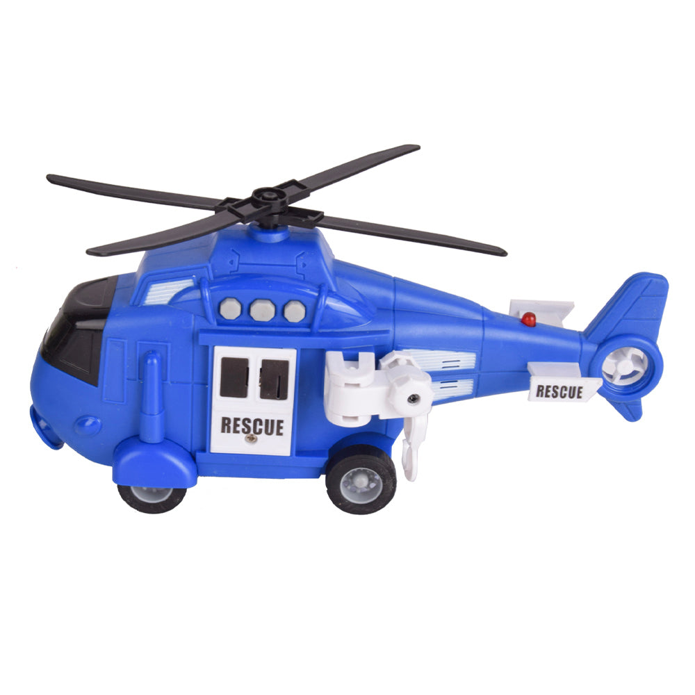 Rescue Helicopter Toy with Light & Sound – Advanced Simulation 1:20 Scale (Blue)