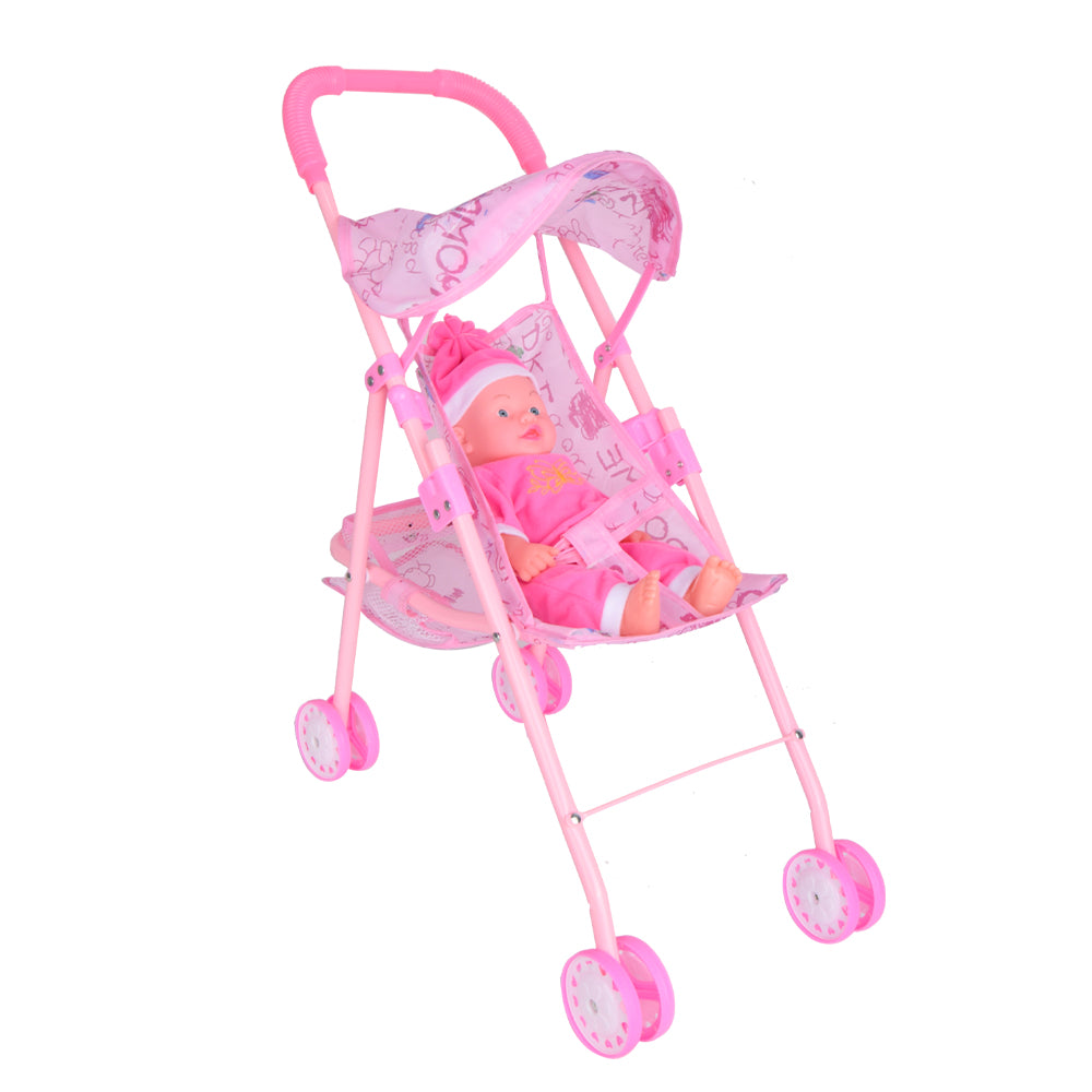 12" Lovely Doll with Stroller Set