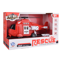 Rescue Helicopter Toy with Light & Sound – Advanced Simulation 1:20 Scale (Blue)