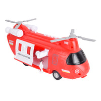 Airfreighter Rescue Transporter Helicopter Toy with Lights and Sounds