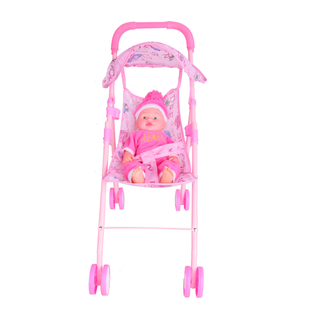 12" Lovely Doll with Stroller Set