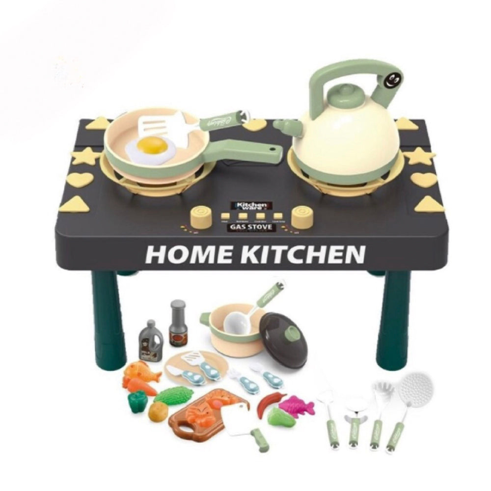 31-Piece Kitchen Playset with Spray Gas Stove