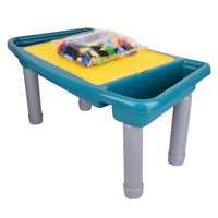 3-in-1 Multifunctional Building Block Study Table for Kids