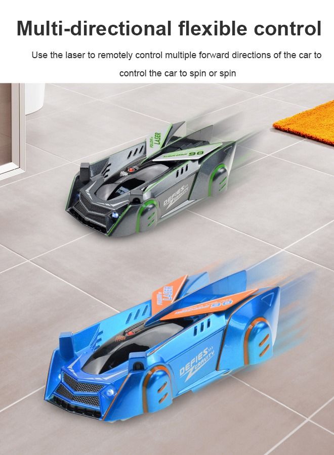 USB Charging Infrared Induction Wall Climbing Car with LED Light