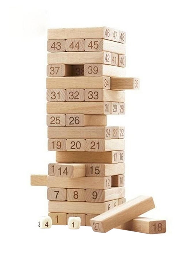 Wooden Classic Non-Toxic  Friendly Numeric Stacking Block Set