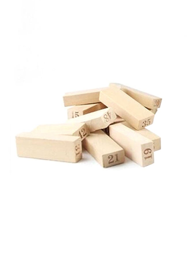 Wooden Classic Non-Toxic  Friendly Numeric Stacking Block Set