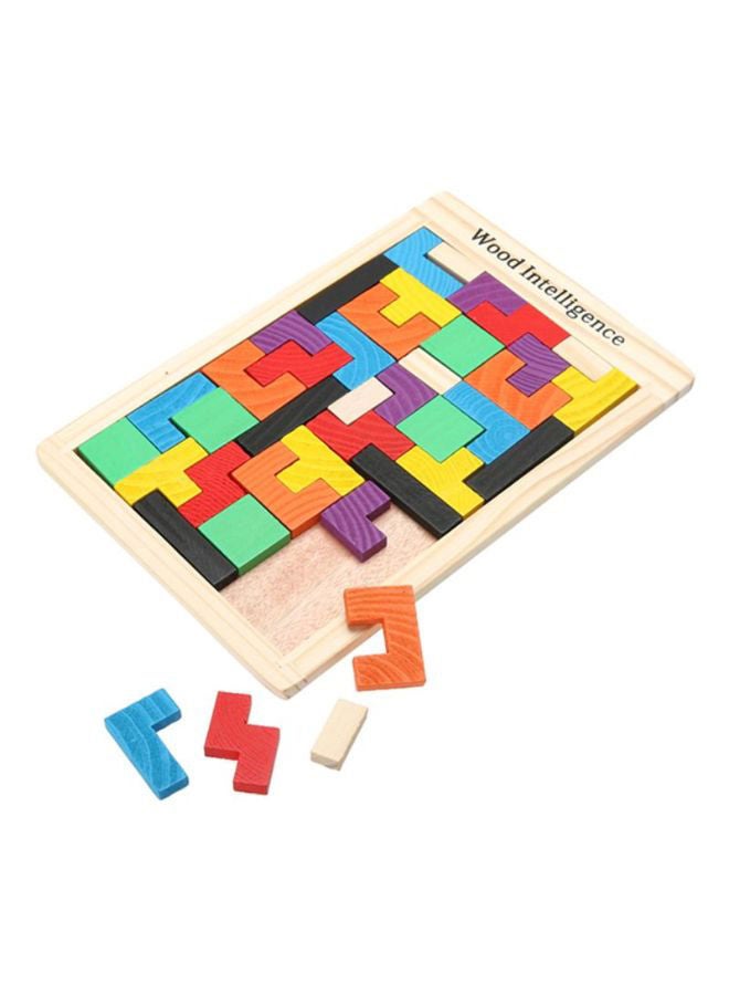 Wooden Tetris Puzzle 18x1x27cm