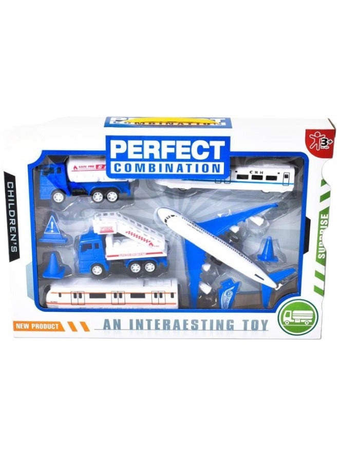 Airport Playset with Toy Airplanes
