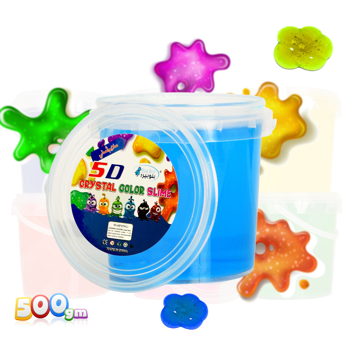 5D Crystal Color Slime - 500 Gm (Assorted Colors)