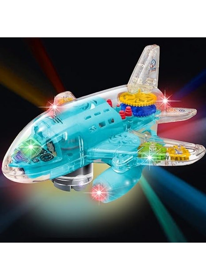 Airplane Bump and Go Transparent Toy