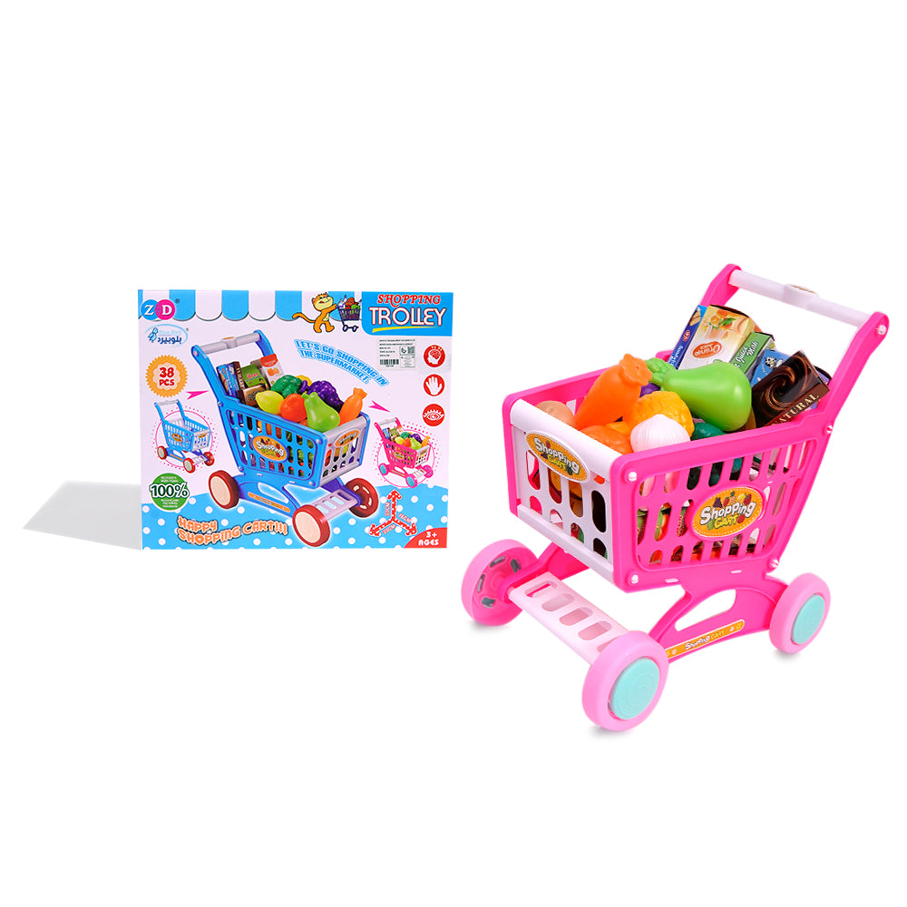 Kids Shopping Cart Trolley Play Set