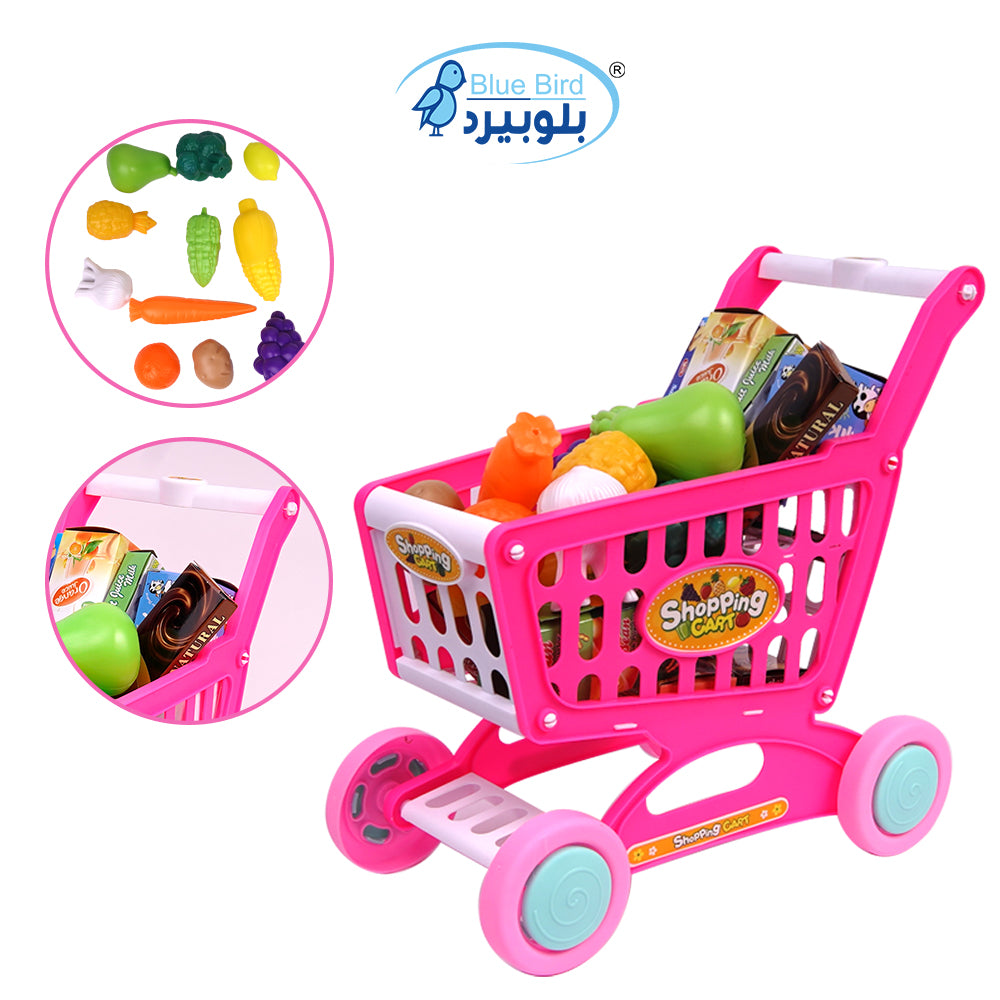 Kids Shopping Cart Trolley Play Set