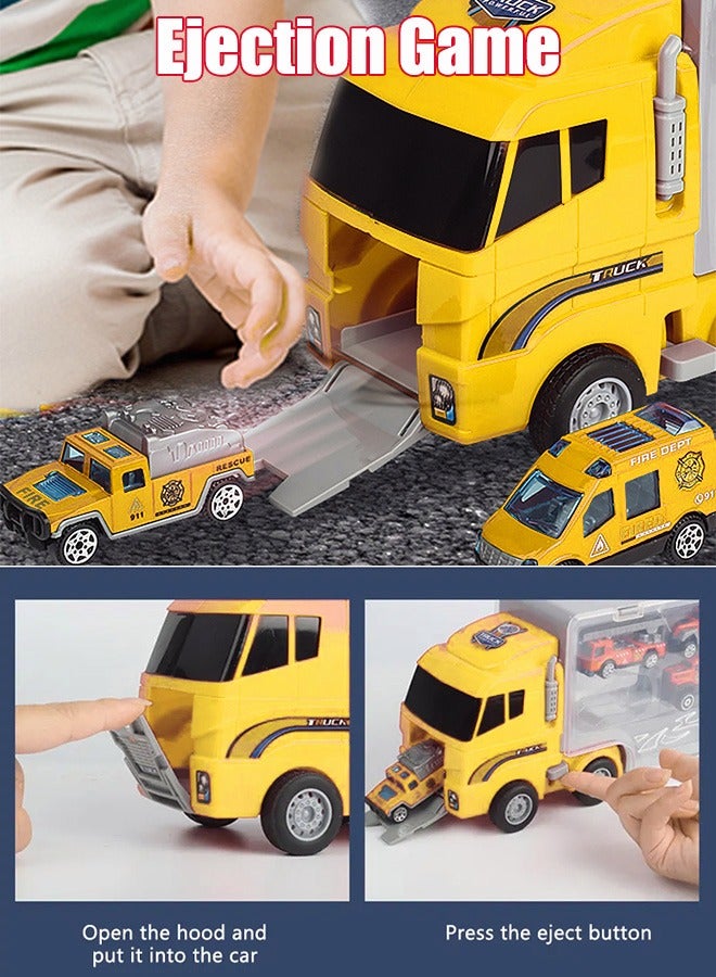 Construction Toy Vehicle Cars Model Trucks, car transporter truck toy