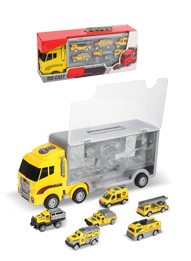 Construction Toy Vehicle Cars Model Trucks, car transporter truck toy